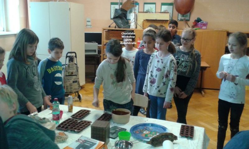 Chocofalla Workshop in der Schule